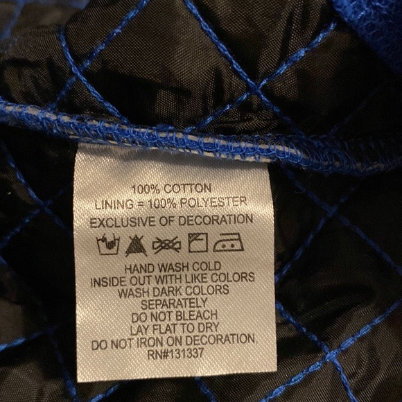 UG Apparel Women’s Blue KU Jayhawks Quilted Full Zip Vest - Picture 7 of 7